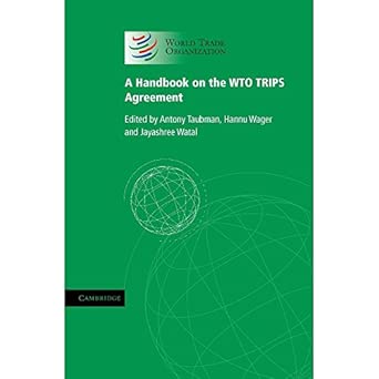 A Handbook on the WTO TRIPS Agreement book cover