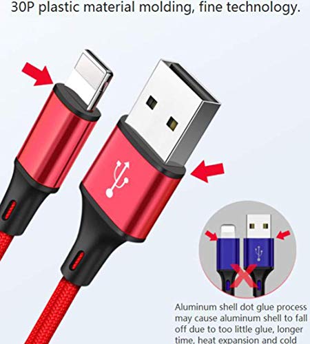 Image of SYGA One to Three Data Cable Weaving 2.8A Fast Charge Three-in-One Mobile Phone Data Cable Three-Head Synchronous Charging Cable (Black)