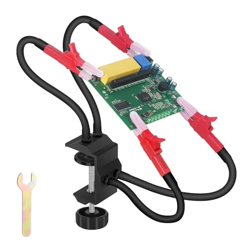 Terza Mano per Saldatura, Facile da Usare, Accessori per Modellismo può Ruotare Liberamente di 360 Gradi, Supporto Saldatura, Adatto per Stazioni di Saldatura, Lavori Elettronici (dimensioni uniformi)