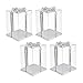 PRETYZOOM 4 Pcs Boxes Pastry Carrier Paper Present Dessert Containers Plastic Cake Containers Pie Container Cake Boxes Dessert Storage Case Food Grade White Card Gift Box Heighten