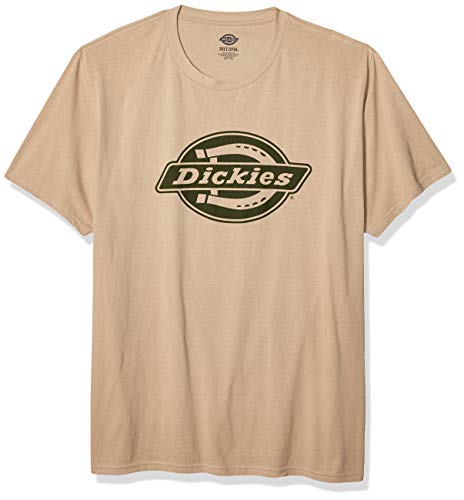 Dickies Men's Short Sleeve Graphic Tee Big-Tall, Desert Sand, 3X