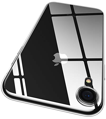 RANVOO Clear iPhone XR Case, Crystal Soft Silicone Cover with Transparent TPU Bumper Ultra Thin Slim Fit Case for iPhone XR 6.1 Inch (2018), Crystal Clear