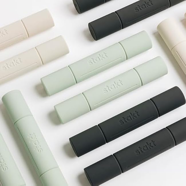 Stakt - Hand Weights, Adjustable Dumbbells, Compact Workout Equipment, Ideal for At Home & On-the-Go Use (2-4-6-Pounds)