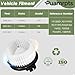 PUAMRPTS AC Heater Blower Motor Compatible with Cadillac Vehicles - CTS 2008-2015, STS 2007-2011, SRX 2007-2009 - Replace# 19130001, 700228