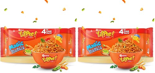 Image of Sunfeast YiPPee! Magic Masala, Instant Noodles (Pack of 8), 272g
