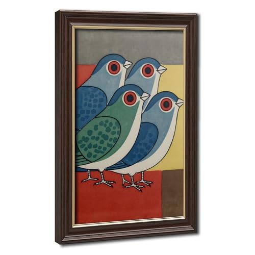 Toile rétro oiseau médiéval pour créer un espace de travail inspirant au bureau