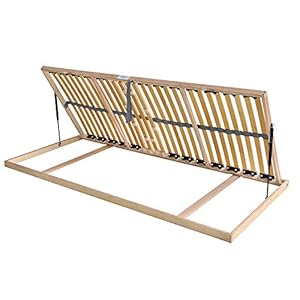 MaDeRa 7-zone lattenbodem voor bedkastfunctie, 28 veerlijsten, berkenhout afmeting 120 x 200 cm, kleur opening naar rechts