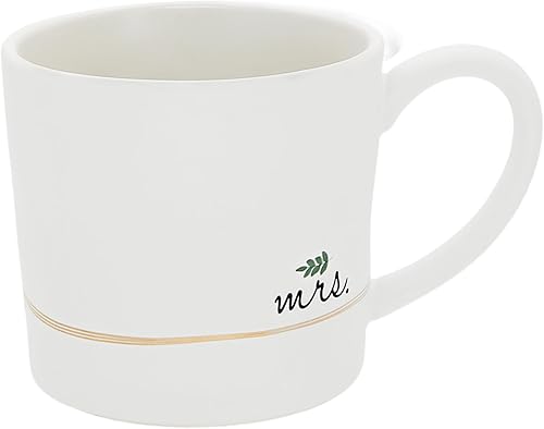 Pavilion - Taza de café de cerámica iridiscente con mango grande, 15 onzas, taza para novia, regalo único de boda, regalos de compromiso, 1 unidad