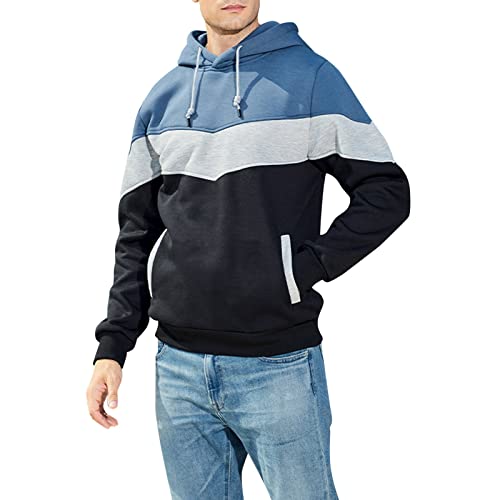 Sweat à capuche homme grande taille L avec fermeture éclair pour un confort quotidien