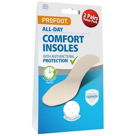 Profoot All Day Comfort Insoles with Antibacterial Protection Cover
