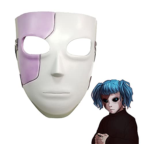 SF Mask Game Novelty Latex Masks Blue Wig Cosplay Halloween Costume Accessories (Mask)