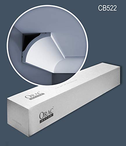 Corniches Orac CB522N en polystyrène extrudé 200x6,7 cm pour finition de plafond - 3