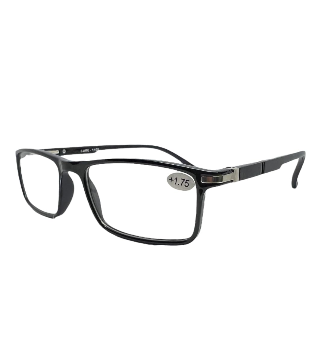 Kishor Opticals| CARE Reading Frames with Hard Case | Reading Glasses for Men and Women |+1 +1.25 +1.50 +1.75 +2 +2.25 +2.50 +2.75 +3 +3.50 Reading Power Number Glass (Black, 1.25) (B0CQYW5ND6) Amazon Price History, Amazon Price Tracker