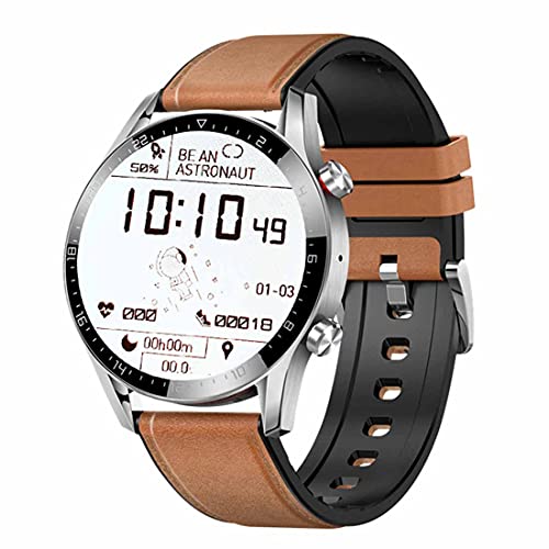 XHJL Orologio Fitness Orologi Intelligenti Monitor della frequenza cardiaca di attività Fitness Tracker smartwatch contapassi per Le Donne pedometro Sportivo Digitale Orologio da Corsa(Brown)