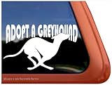 Adopt a Greyhound Rescue Dog Vinyl Window Decal Sticker
