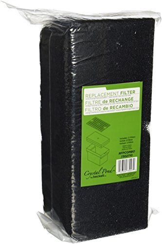 Beckett Corporation RFP Combo Pond Filter Pad for Bio-Filter Kits - Pre-Cut Pads for Ponds and Aquariums, Black