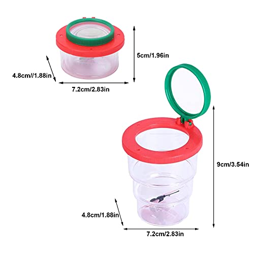 Besokuse 2PC Insert Bug Viewer Magnifier Backyard Explorer Insect Bug Viewer Collecting Kit for Children and Kids Bug Catcher
