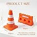 ZKNDRHJO 100 Pack 1 Inch Orange Mini Traffic Cones and Miniature Fence Barricade Signs(Requires Assembly) Perfect as Construction Party Favors Training Scenarios and Sports Event Setups (100, Orange)