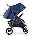 Joovy ScooterX2 Double Stroller Featuring Dual Snack Trays, One-Handed Fold, Multi-Position Reclining Seats, Adjustable Leg Rests, and 2 Zippered Pockets for Storage, Blueberry