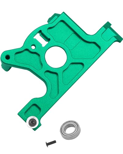 Rcarmumb Aluminum Motor Mount Upgrades for 1/10 Traxxas Rustler 4x4 Slash LCG or 1/10 VXL Rally Vehicles,Alloy Motor Mount Upgrades Part Hops Ups,1pc,Green