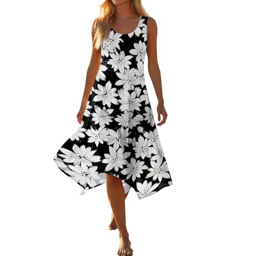 Robe femme sans manches fluide idéale pour rester fraîche en été