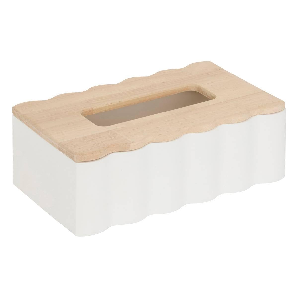Atmosphera - Boîte déco Cherie Blanc l24xp9xh15cm