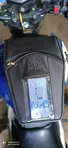 Image of Auto vault Premium Petrol Tank Cover for TVS Apache RTR 4v 200 160 with Transparent MAP View Model