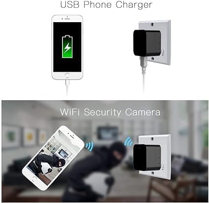 Miniatura 6 de Smart Indoor Baby  Pet Monitoring Cam con cargador, detección de movimiento de visión nocturna, aplicación del teléfono,