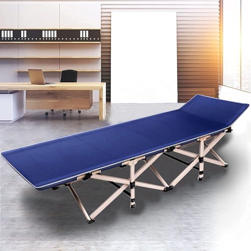 Image of Outdoor Folding Camping Beds for Adults,Portable Camp Bed with Carry Bag, Heavy Duty Foldable Single Bed, Portable Sleeping Cot Loungers for Fishing Hiking Travel Office