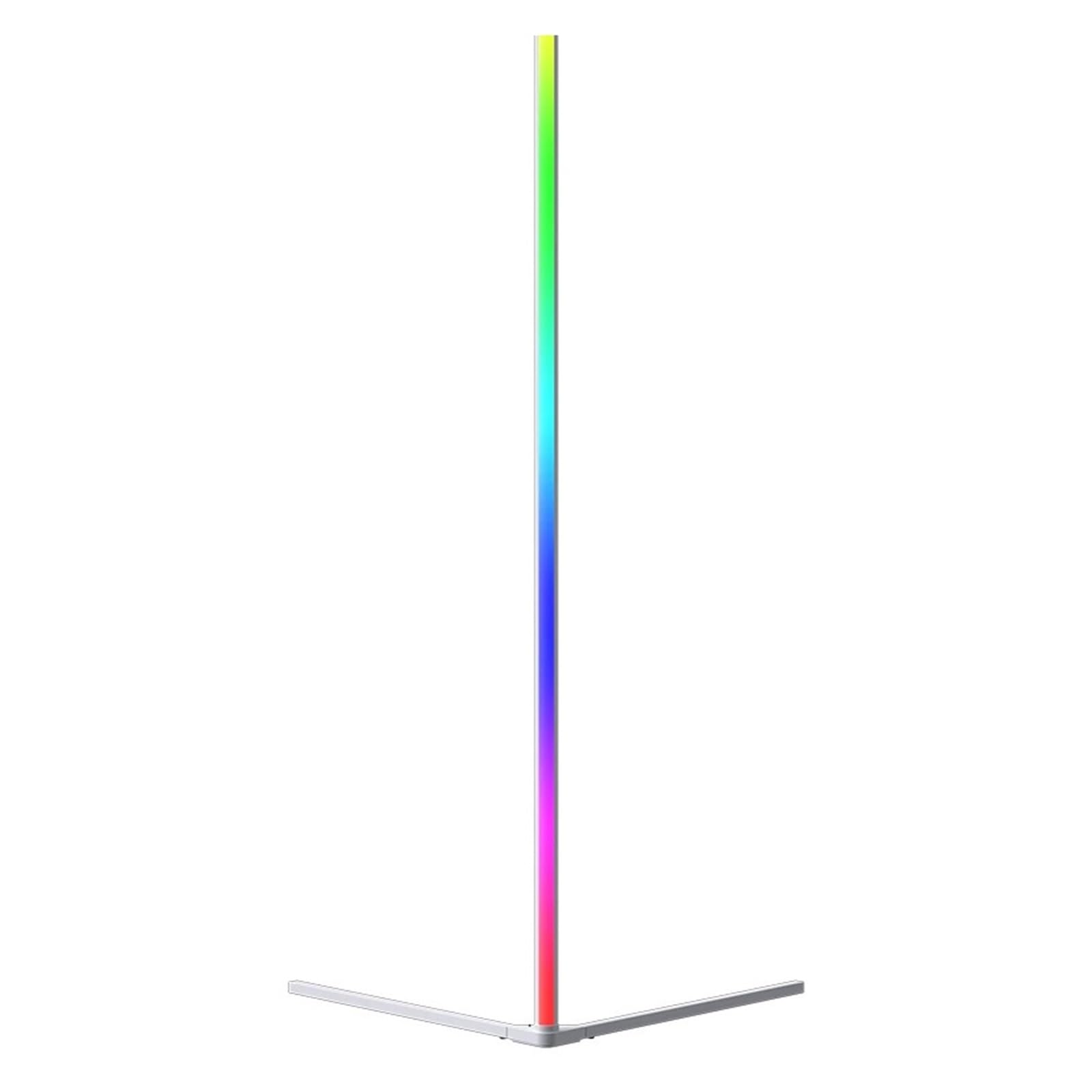 140cm RGB LED Podłoga Atmosfera Możliwość Przyciemniania Nowoczesne Wewnętrzne Narożne Lampy Stojące Lampka Do Sypialni Nastrojowe Oświetlenie Dekoracyjne Miękkie Wystarczające światło(White LED)