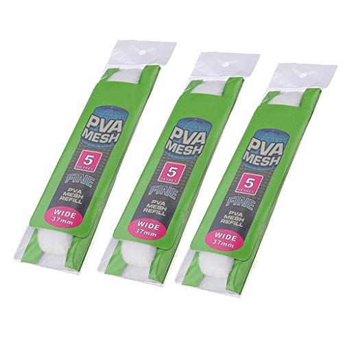 LEIPUPA 3 Peças 5 Metros 37 Mm Rede de Isca de Pesca Recarga Acessórios de Meia Bolsa de Malha