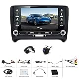 4+64G Android 14 Car Radio Stereo Upgrade for Audi TT MK2 2006-2014, 7inch Touch Screen Car Radio GPS Navi Head Unit w/Wireless Carplay Android Auto Double Din Bluetooth WiFi FM RDS SWC Backup Camera - Image 2