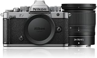 Nikon Z f Silver Mirrorless Camera + NIKKOR Z 24-70mm f/4 S Standard Zoom Lens Kit | Full-Frame | 24.5MP | EXPEED 7 | 5-Axis IBIS | 4K UHD Video