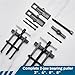 MorningRo 4 Pcs Bearing Puller 2'' 3'' 4'' 6'' Adjustable 2 Jaw Gear Puller Set Carbon Steel Removal Tool for Pulleys Flywheels Motorcycle Bearings Gears