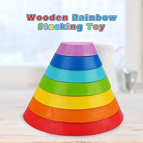 Toys Gifts for Girl Boy Kids Age 1 2 3, Toddler 12 18 24 Months Wooden Building Blocks Toy for 1-3 Year Old Babies Kids Montessori Sensory Toy for Girl Boy Toddler Birthday Present Construction Toy