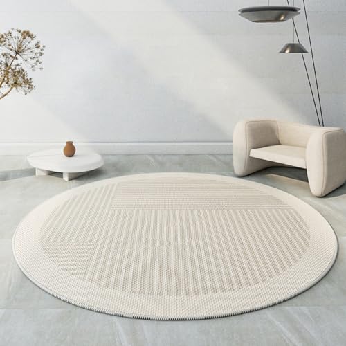 Tapis de balcon imperméable polyester lavable et tapis de terrasse rond - 2