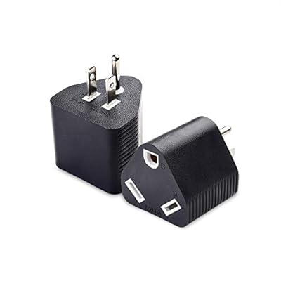 Cable Matters 2-Pack 15 Amp to 3 Prong 30 Amp RV Adapter, 15 AMP RV Plug (NEMA 5-15P to TT-30R)