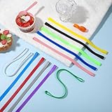 ElevateTech Beach Towel Bands for Sun Loungers, 10 Pcs Elastic Sunbed Towel Bands for Beach Chair Towel Clips Windproof Towel Holder Strap Beach Accessories for Pool/Cruise Chairs, Colorful - Image 3