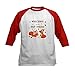 CafePress Welcome to. Kids Baseball Jersey Kids Cotton Baseball Jersey, 3/4 Raglan Sleeve Shirt Red/White