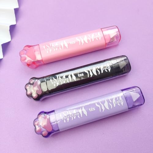 Fita corretiva com cola em fita Holic Pets Tris (Rosa)