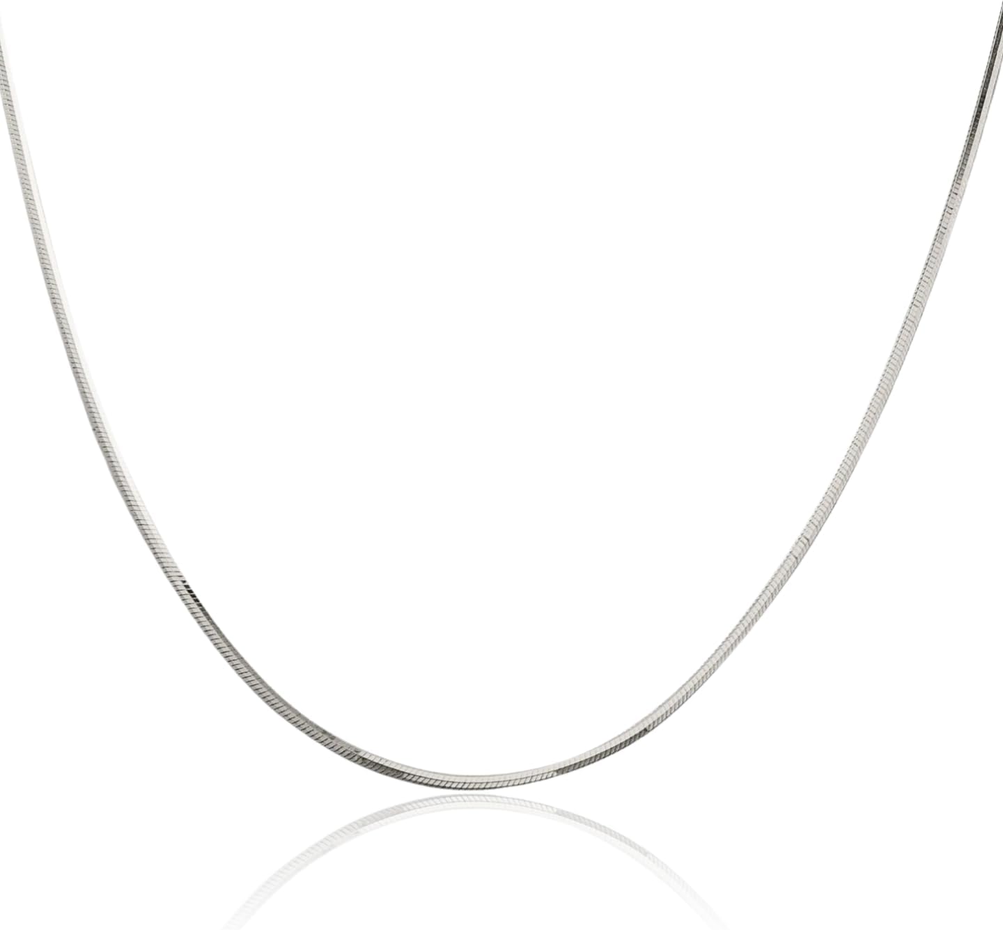 IceCarats 925 Sterling Silver 1.65mm Thin Octagonal Snake Chain Necklace Polished