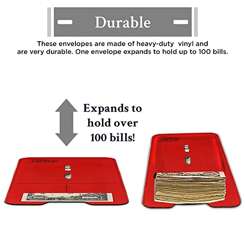 Ubicon Reuseable, Heavy-Duty Vinyl Dropit Safe Envelope For Depositing Of Currency And Money, Size 10, Clear #TOP2