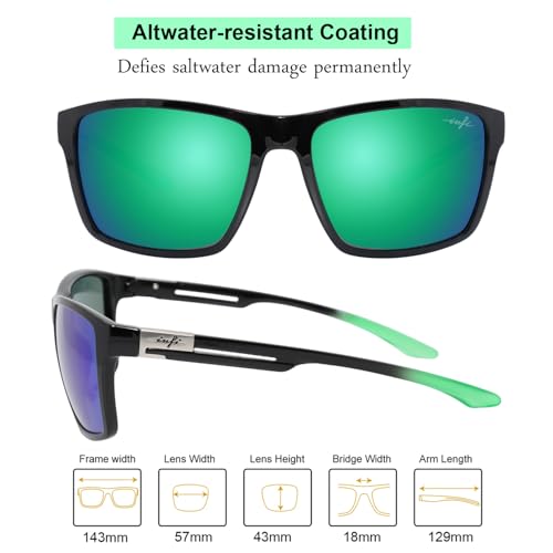 Image of INFI Fishing Polarized Sunglasses for Men Driving Running Golf Sports Glasses Square UV Protection Designer Style Unisex