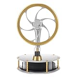 Picture of PFCKE Low-Temperature Stirling Engine Classroom Teaching Stirling Engine Kit Steam Heat Educational Model Adult Desktop Educational Toys Brass Aluminum Stirling Engine-HZZ92 Pro Silver