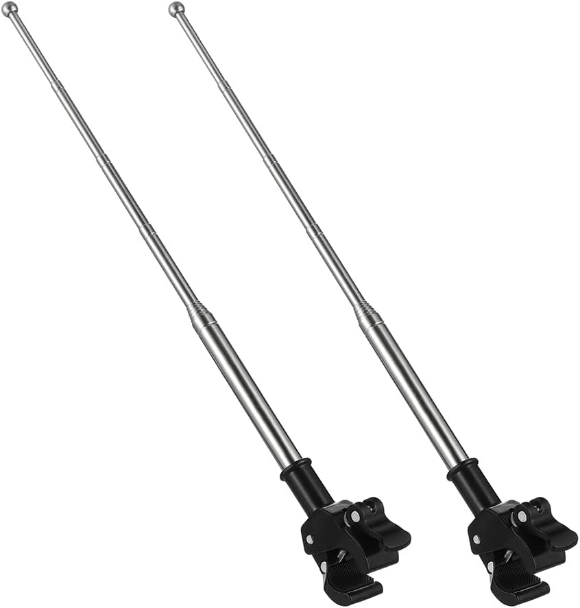 jojofuny Adjustable Flag Pole Kit for Motorcycle and Bicycle Handlebar with Extendable Mount Bracket Vehicle Flag Holder for Enhanced Visibility and Outdoor Decoration