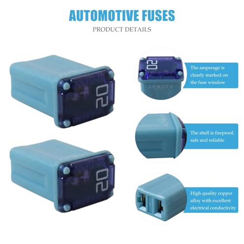 Kit de fusibles automotrices M-CASE Norheirui, 25 unidades, fusibles microcartucho multicolor de 15 A a 40 A para autos y SUV miniatura 4