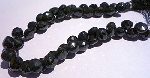 Loose Gemstone Beads en spinelle noir naturel 8mm LKBEADS pour création bijoux