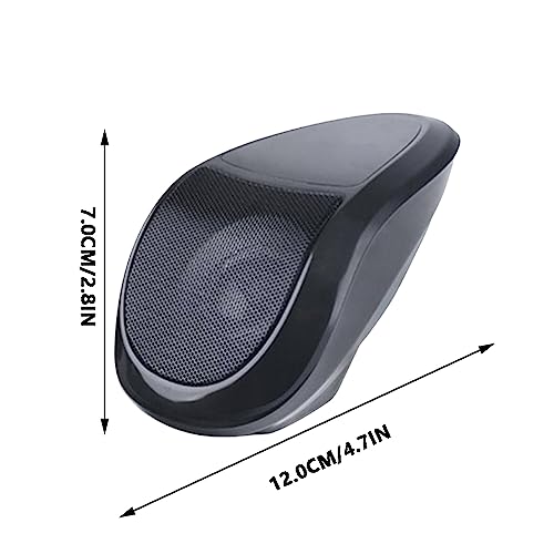 MACHSWON Waterproof Speaker Loudspeaker Music Audio Player for Motorcycle ATV Waterproof Black Speaker Loudspeaker Music Player Sound System Motorcycle - Thumbnail 4