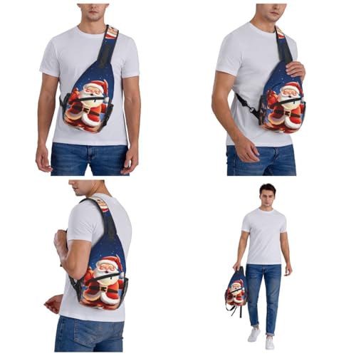 Bolso Cruzado Navideño de Santa Claus para Hombre y Mujer miniatura 7