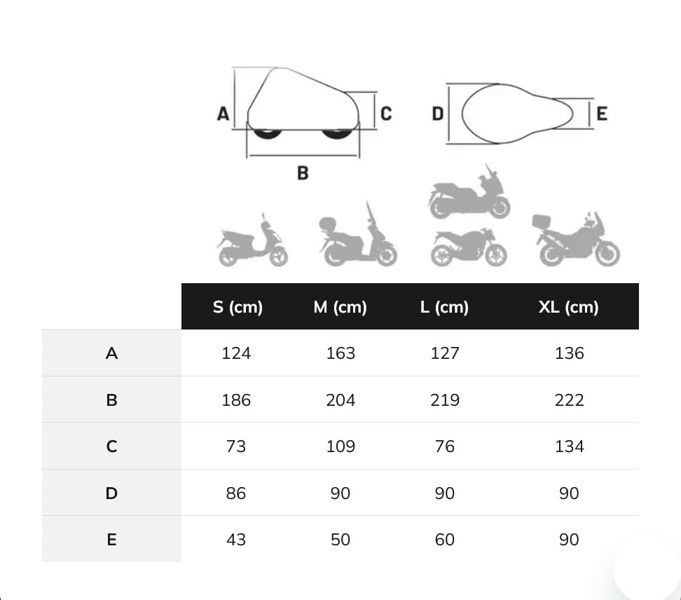 Bâche moto étanche TAAC Plus HYDROSCUD noir taille L